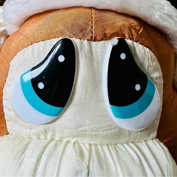 Vtg House of Loyd Shivers Reindeer Christmas Draft Stopper Nylon Parachute Plush - Picture 4 of 16